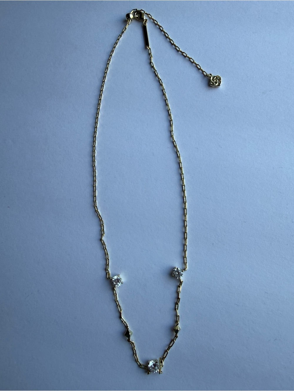Kendra Scott Clementine Choker Necklace - Gold with Crystals
